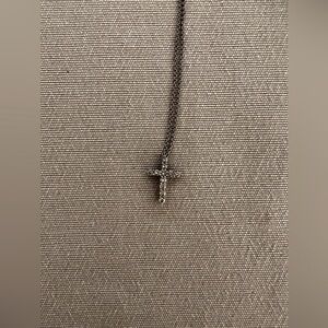 Tiffany & Co Platinum cross pendant in brilliant diamonds